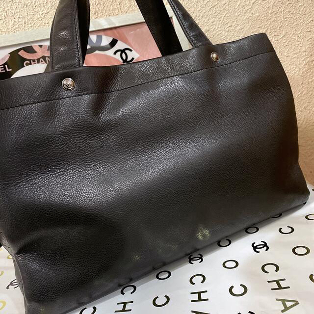 ートバッグ CHANEL - 美品!CHANEL シャネル キャビアスキン デカココ