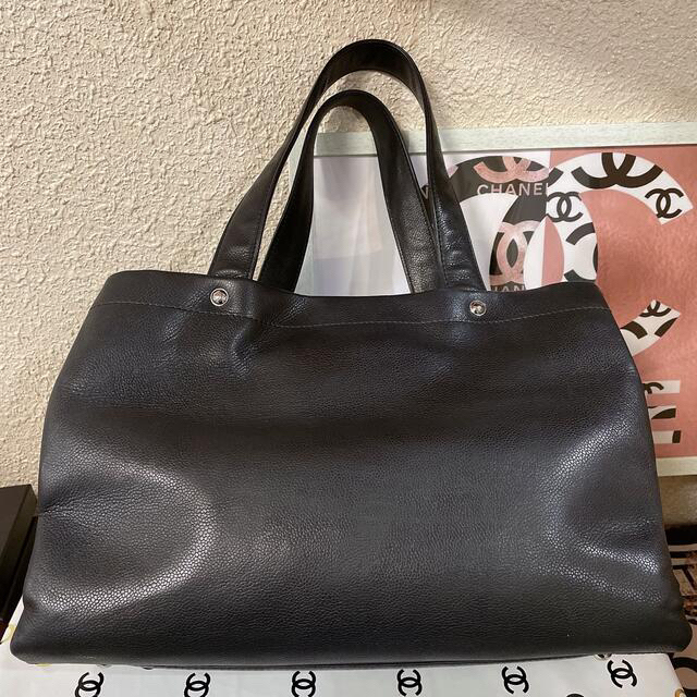 ートバッグ CHANEL - 美品!CHANEL シャネル キャビアスキン デカココ