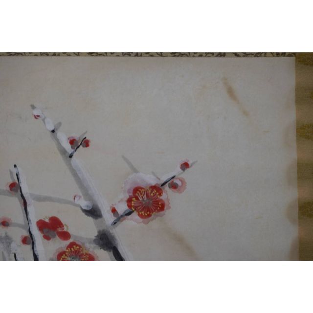作者不詳/雪中紅梅図/横物/掛軸☆宝船☆Z-151 | thebasehealth.com.au