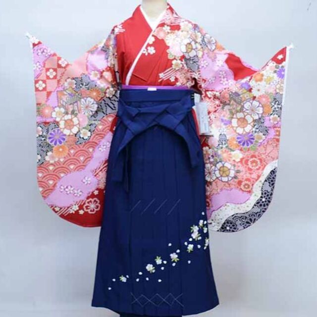 二尺袖 袴フルセット From KYOTO ショート丈 袴変更可 NO36806 - www