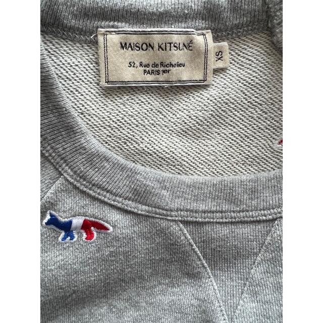 スウェット　xs maisonkitsune グレー