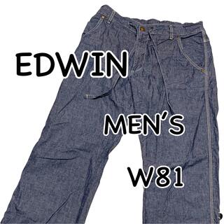 エドウィン(EDWIN)のEDWIN リラックスイージーパンツ 綿 麻 シャンブレー 2way Lサイズ(ワークパンツ/カーゴパンツ)