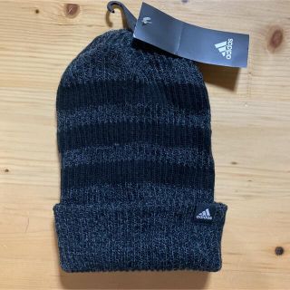 アディダス(adidas)の未使用　アディダス　adidas キッズ　ニット帽　ボーダー　51〜54 帽子(帽子)