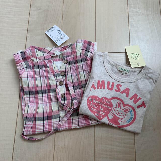 3can4on(サンカンシオン)の3can4on Tシャツとワンピース　90 新品 キッズ/ベビー/マタニティのキッズ服女の子用(90cm~)(ワンピース)の商品写真