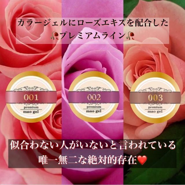 ☆MP3s新品★マオジェルプレミアムラインカラージェル3色セット☆ ☆MP3s新品★マオジェルプレミアムラインカラージェル3色セット☆