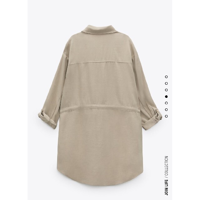 新品■ザラ■zara■ルーズフィットジャケット　ピンク　ベージュ.S 3