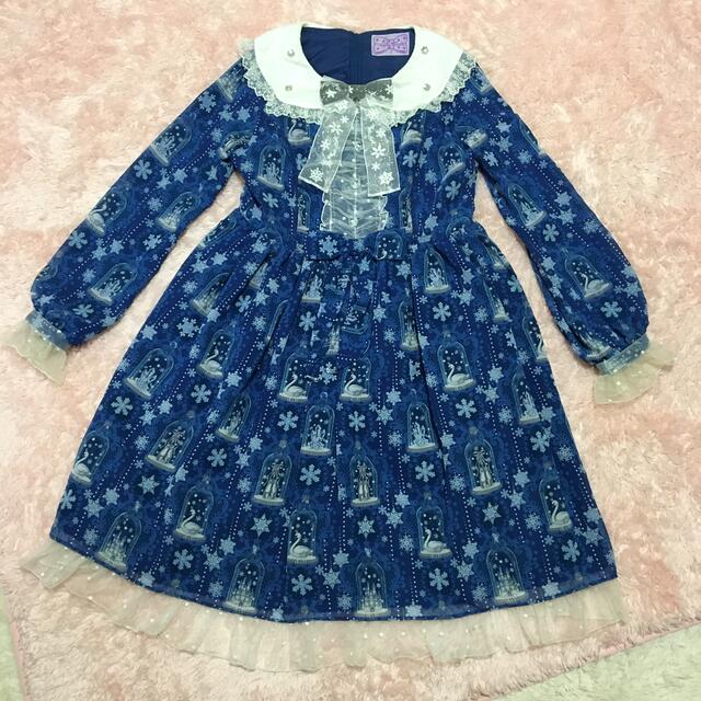 Angelic Pretty 雪のガラスドーム OP 青-