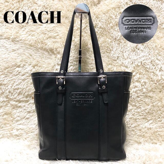 COACH - 極美品✨オールドコーチ トートバッグ 黒 レザー ターンロック