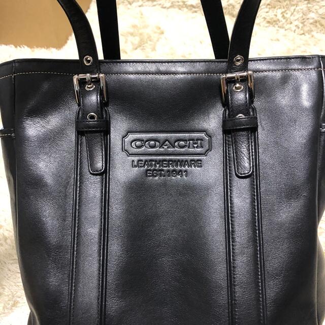 COACH - 極美品✨オールドコーチ トートバッグ 黒 レザー ターンロック ...