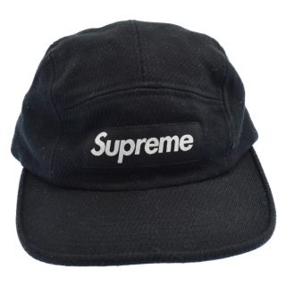 【美品】Supreme 革ベルト ボックスロゴ CAP シュプリーム BLACK