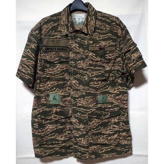 初期 wtaps カモフラ 半袖 ミリタリーシャツ M ダブルタップス