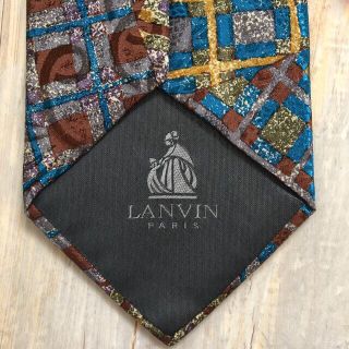 ランバン(LANVIN)のランバン　ネクタイ　フランス製　シルク100%(ネクタイ)