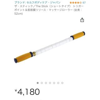 the stick ザ・スティック　ショートサイズ　筋膜リリース　筋膜ローラー(エクササイズ用品)