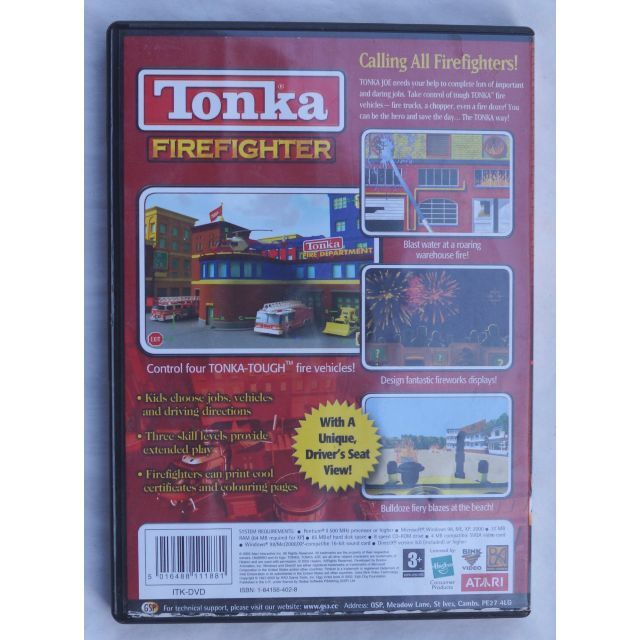 PCゲーム TONKA FIREFIGHTER 輸入版 UK ( #3800 ) エンタメ/ホビーのゲームソフト/ゲーム機本体(PCゲームソフト)の商品写真