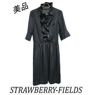 ストロベリーフィールズ(STRAWBERRY-FIELDS)のSTRAWBERRY-FIELDS　フリルワンピース(ひざ丈ワンピース)