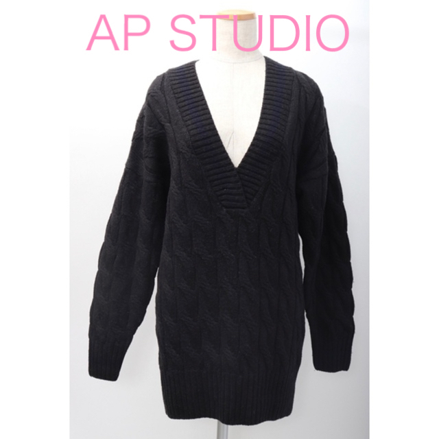 AP STUDIO acable Vネックプルオーバー Vネック ニット