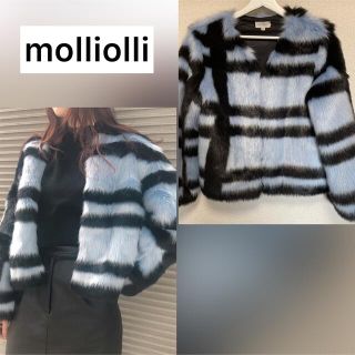 ザラ(ZARA)のモリオリ☆超美品エコファーコート(毛皮/ファーコート)