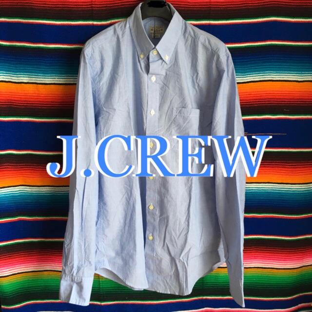 J.CREWジェイクルーUS限定ウーベンボタンダウンシャツblue １点物