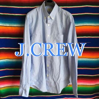 J.CREWジェイクルーUS限定ウーベンボタンダウンシャツblue １点物