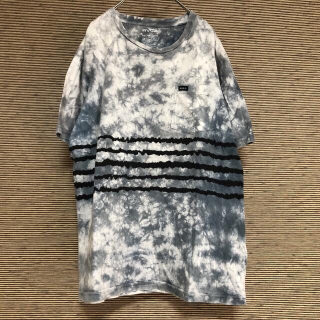 RVCA(ルーカ)の【ルーカ】RVCA 半袖Tシャツ　総柄　デカプリント　タイダイカラー　白A2 メンズのトップス(Tシャツ/カットソー(半袖/袖なし))の商品写真