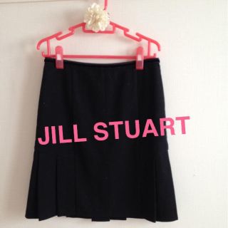 ジルスチュアート(JILLSTUART)のウール プリーツタイトスカート☆送料込み(ひざ丈スカート)