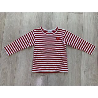 コムデギャルソン(COMME des GARCONS)のPLAY コムデギャルソン　ボーダーカットソー(Tシャツ/カットソー)