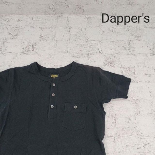 Dapper's ダッパーズ 半袖ヘンリーネックTポケットシャツ メンズのトップス(Tシャツ/カットソー(半袖/袖なし))の商品写真