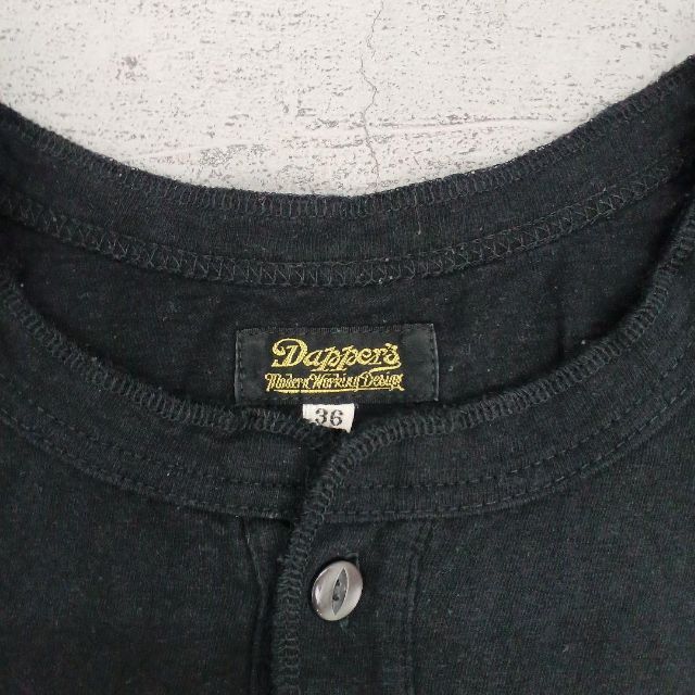 Dapper's ダッパーズ 半袖ヘンリーネックTポケットシャツ メンズのトップス(Tシャツ/カットソー(半袖/袖なし))の商品写真
