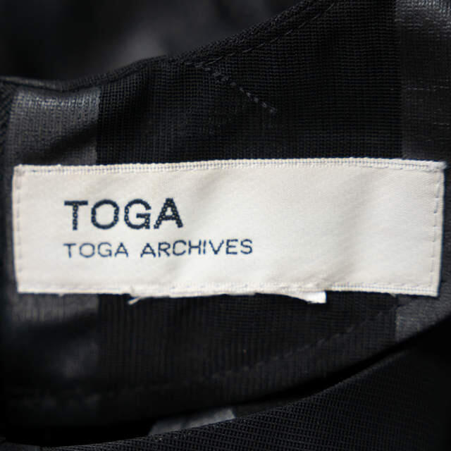 TOGA トーガ ストライプノースリーブメッシュドレス ワンピース レディース 2