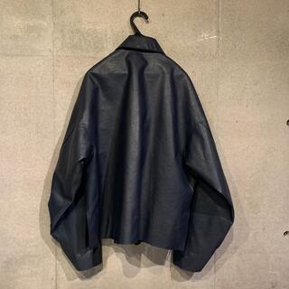 yoke ヨーク　fake leather ブルゾン