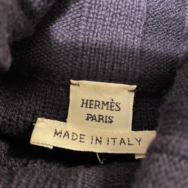 Hermes(エルメス)のエルメス　ネイビー　編みデザイン　34 レディースのトップス(ニット/セーター)の商品写真