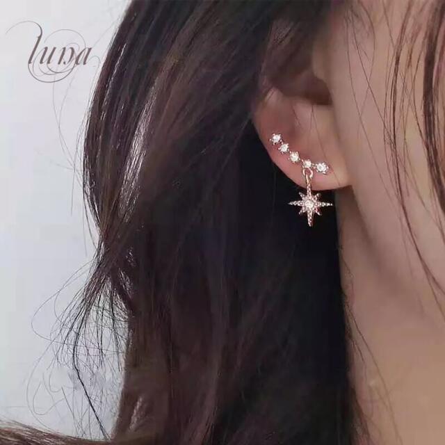 STAR JEWELRY(スタージュエリー)の☆star zirronia pierce☆s925 post☆GOLD レディースのアクセサリー(ピアス)の商品写真