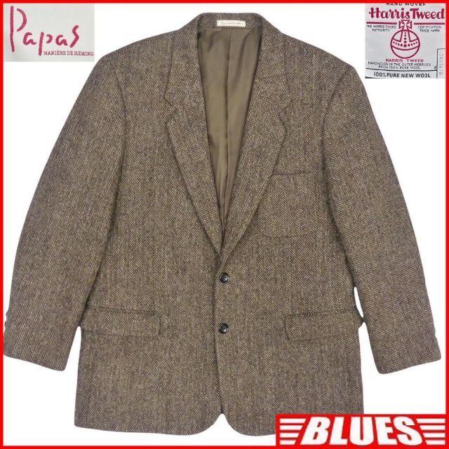 Harris Tweed - テーラード ジャケット ブレザー スーツ L位 古着 A6