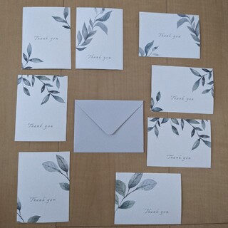 【40枚／封筒20枚】メッセージカード　結婚式　サンキュー(カード/レター/ラッピング)