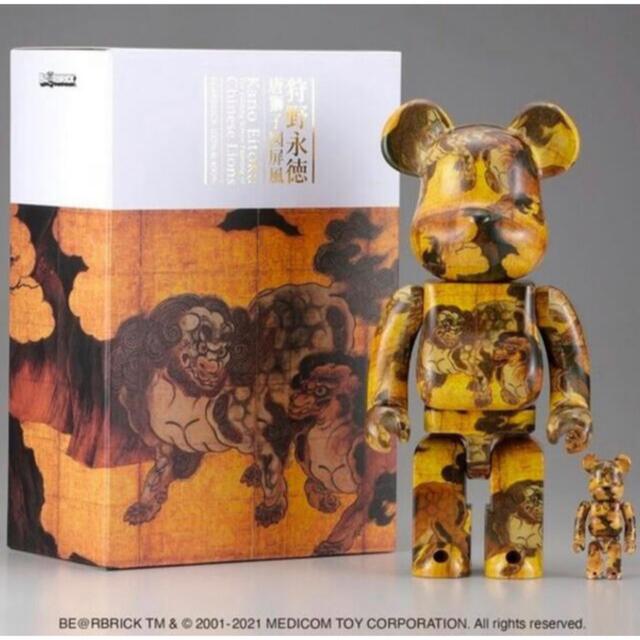 エンタメ/ホビーBE@RBRICK 狩野永徳「唐獅子図屏風」 100% ＆ 400%