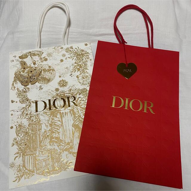 Christian Dior(クリスチャンディオール)のChristian Dior ディオール 限定ショッパー ハートチャーム付き♪ レディースのバッグ(ショップ袋)の商品写真