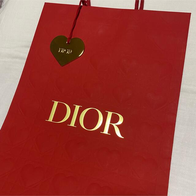 Christian Dior(クリスチャンディオール)のChristian Dior ディオール 限定ショッパー ハートチャーム付き♪ レディースのバッグ(ショップ袋)の商品写真