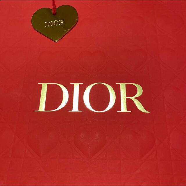 Christian Dior(クリスチャンディオール)のChristian Dior ディオール 限定ショッパー ハートチャーム付き♪ レディースのバッグ(ショップ袋)の商品写真