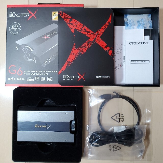 Sound BlasterX G6　ハイレゾ対応ゲーミングUSB DACPC周辺機器