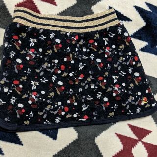 プチバトー(PETIT BATEAU)のプチバトー　紺色　花柄スカート　6ans  116cm(スカート)