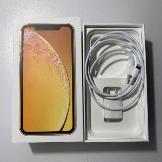 アップル iphonexr  b イエロー箱、充電器のみ(スマートフォン本体)