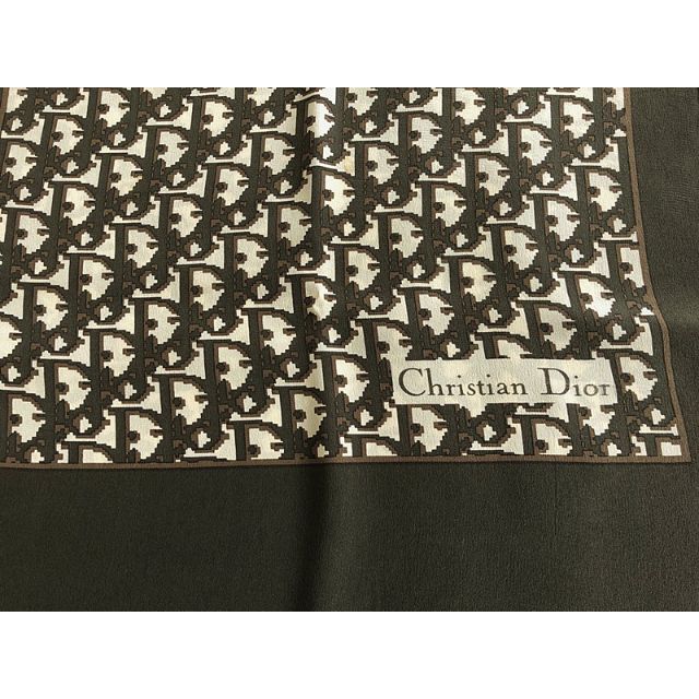 クリスチャンディオールロゴトロッター総柄ロングスカーフストール36.5×139バンダナ/スカーフ