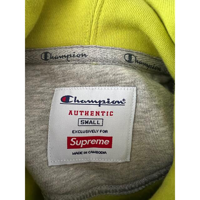 Supreme(シュプリーム)のsupreme Champion Stacked hoodie S メンズのトップス(パーカー)の商品写真