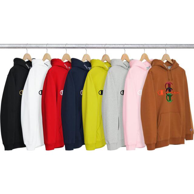 Supreme(シュプリーム)のsupreme Champion Stacked hoodie S メンズのトップス(パーカー)の商品写真