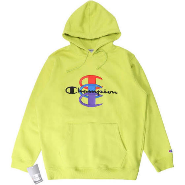 Supreme(シュプリーム)のsupreme Champion Stacked hoodie S メンズのトップス(パーカー)の商品写真