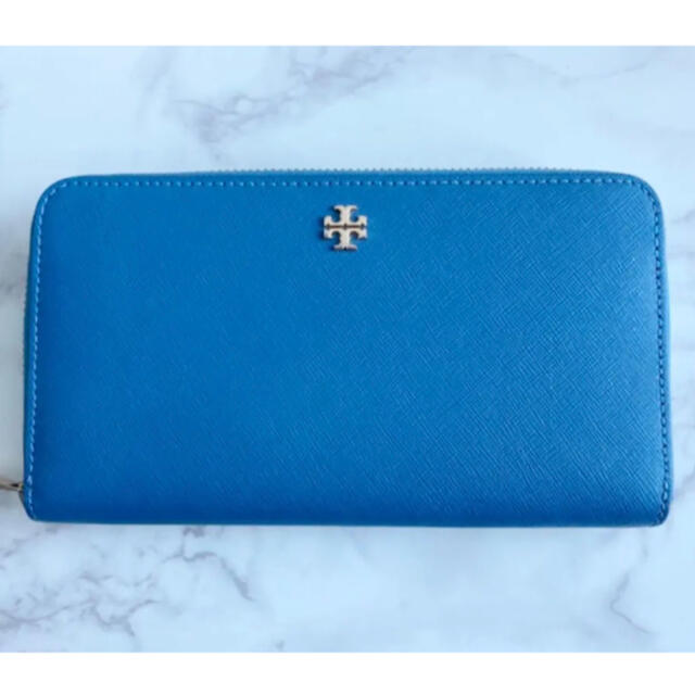 最大51%オフ! TORY BURCH トリーバーチ ブルー系 ラウンドファスナー ...