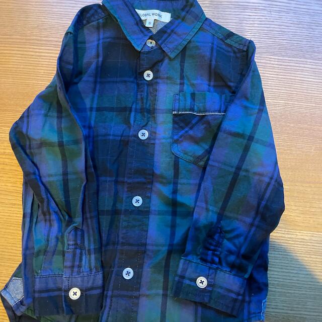 GLOBAL WORK(グローバルワーク)のグローバルワーク　チェックシャツ キッズ/ベビー/マタニティのキッズ服男の子用(90cm~)(ブラウス)の商品写真