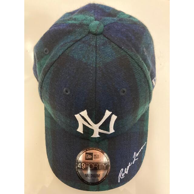 Ralph Lauren(ラルフローレン)のSALE!ラルフ✖️NEW ERA ✖️ヤンキース  Mサイズ新品yankees メンズの帽子(キャップ)の商品写真