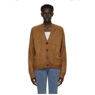 アクネストゥディオズ(Acne Studios)のACNE STUDIOS ブラウン Rives カーディガン(カーディガン)