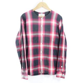 アンユーズド(UNUSED)のUNUSED Ombre Check Collarless Shirt(シャツ)